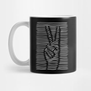 3D peace sign Mug